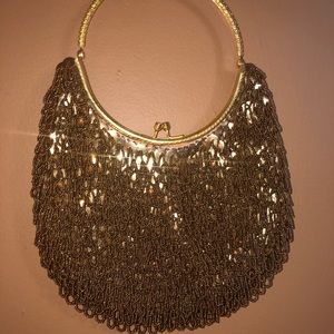 Vintage Evening ClutchHandbag Seed Beaded Sequins